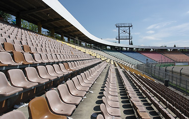 Image showing detail of a racetrack tribune