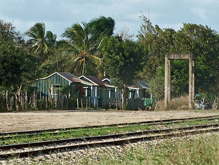 Image showing poor wooden cabins