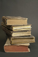 Image showing stack of historic books