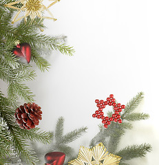 Image showing decorative christmas back