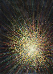 Image showing abstract colorful explosion