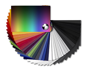 Image showing spread color chart