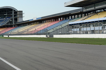 Image showing tribune opposite pit lane