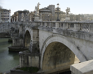 Image showing ponte saint angelo in Rome