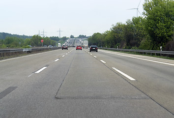 Image showing highway scenery in Southern Germany