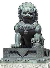 Image showing Chinese Lion sculpture