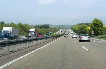 Image showing highway scenery in Southern Germany
