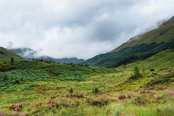 Image showing clouded Glenfinnan scenery