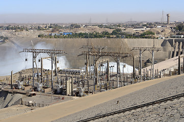 Image showing Aswan Dam in Egypt