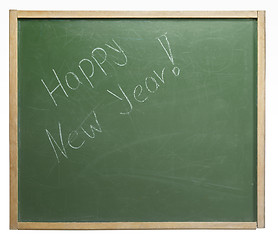 Image showing New Year blackboard