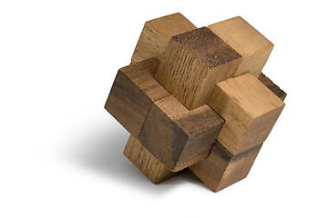 Image showing wooden 3D puzzle