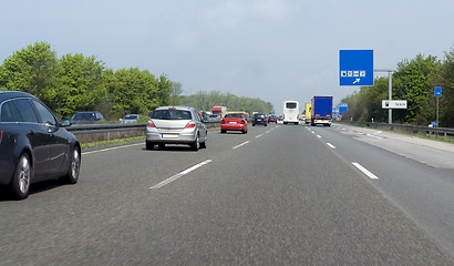 Image showing highway scenery in Southern Germany