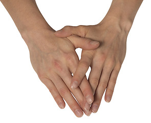 Image showing two feminine hands