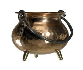 Image showing copper cauldron