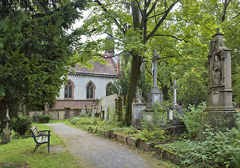 Image showing old graveyard in Freiburg