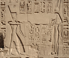 Image showing relief at Precinct of Amun-Re