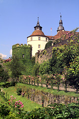 Image showing castle Langenburg at summer time