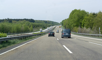 Image showing highway scenery in Southern Germany