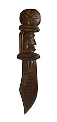 Image showing decorative wooden dirk