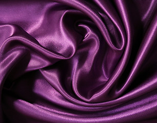 Image showing Smooth elegant lilac silk as background 