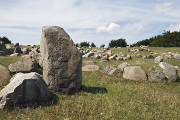 Image showing Stone viking graves