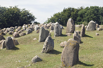 Image showing Stone viking graves