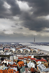 Image showing Riga from St Peters basnica