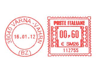 Image showing Postage meter stamp