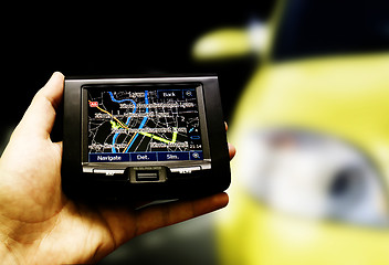 Image showing Gps in a man hand.