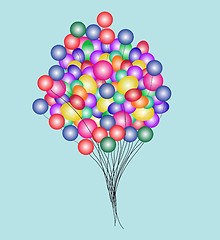 Image showing Beautiful Party Balloons Vector