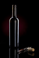 Image showing red wine bottle