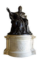 Image showing pope statue
