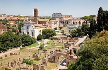 Image showing roman forum ruins