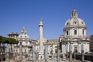 Image showing ancient trajan market in rome