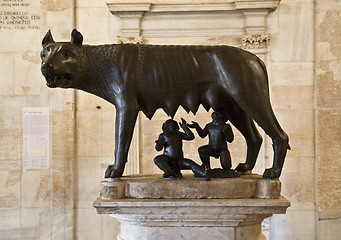 Image showing romulus and remus rome symbol