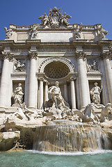 Image showing trevi fountain tourism