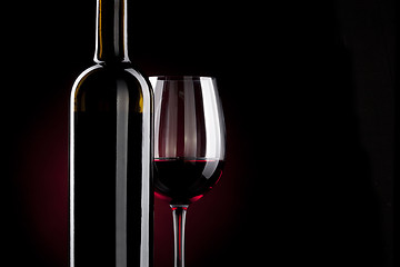 Image showing red wine bottle