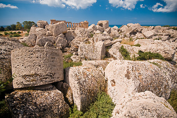 Image showing Greek temple in Selinunte