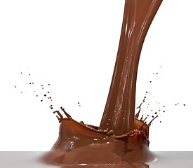 Image showing chocolate splash