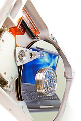 Image showing hard drive internals