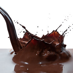 Image showing pouring chocolate