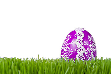 Image showing easter egg in grass