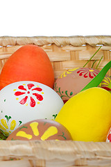 Image showing painted easter eggs