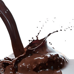 Image showing pouring chocolate