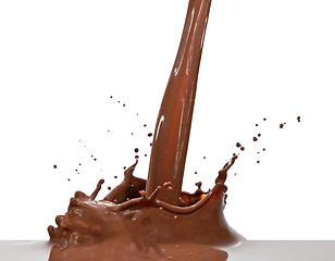 Image showing chocolate splash