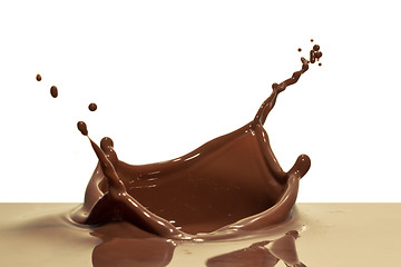 Image showing chocolate splash