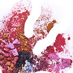 Image showing crushed eyeshadow