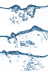 Image showing water splashing set