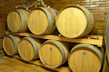 Image showing wine barrels