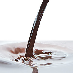 Image showing pouring chocolate